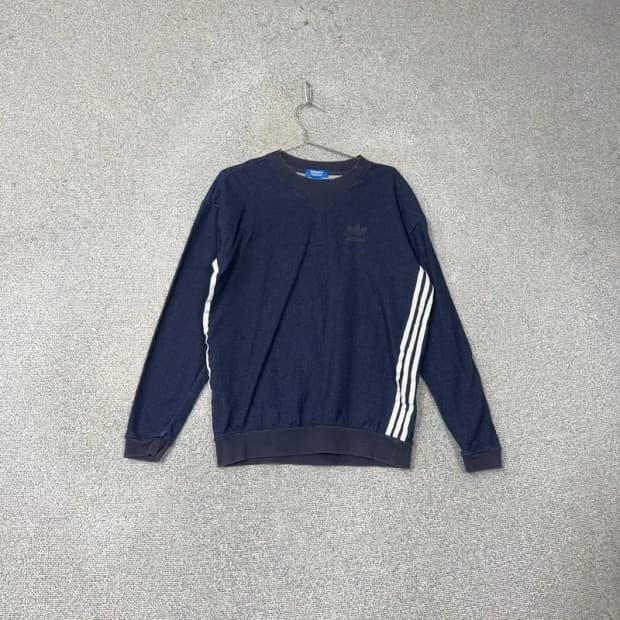 아디다스 네이비 불꽃 삼선 맨투맨 95