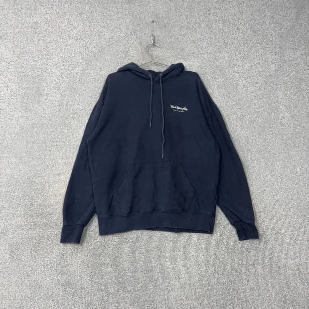 마크곤잘레스 로고 네이비 후드티 L