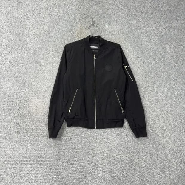 버커루 캐주얼 블랙 블루종 자켓 L