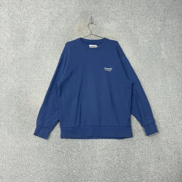 비바스튜디오 로고 프린팅 네이비 맨투맨 XL