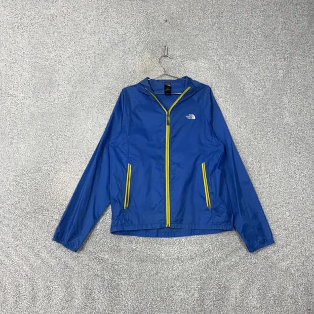 노스페이스 블루 로고 기능성 바람막이 M