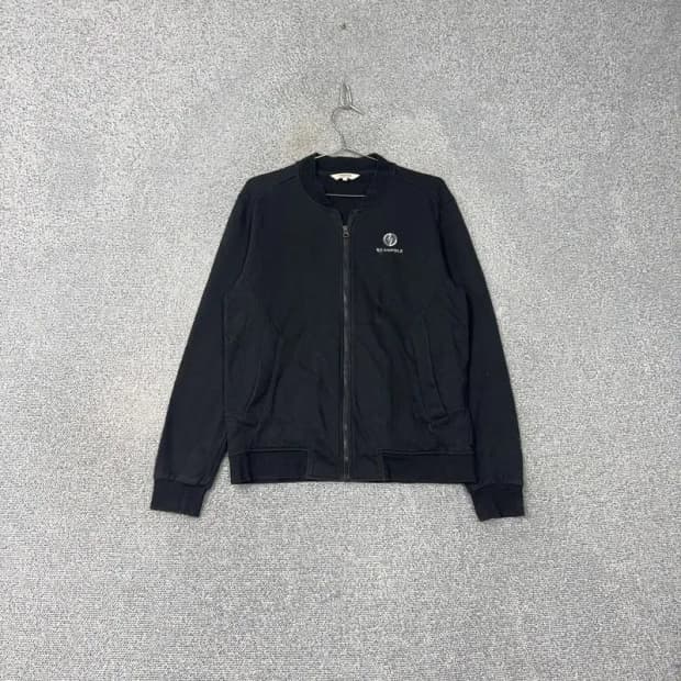 빈폴 로고 남성 캐주얼 코튼 면 블루종 집업 100