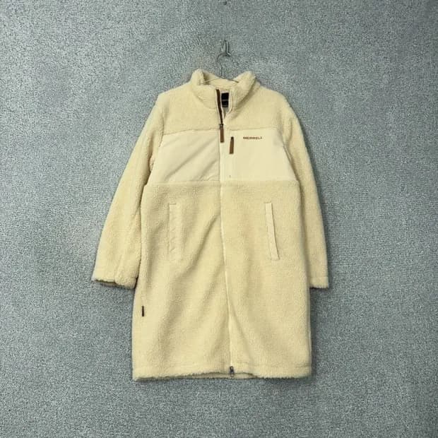 머렐 크림 베이지 여성 양털 뽀글이 후리스 코트 105