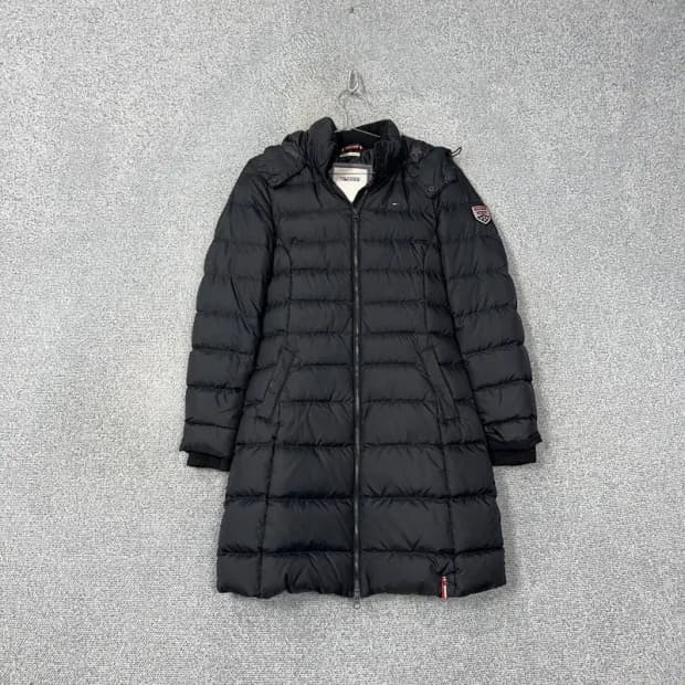 타미힐피거 여성 블랙 롱패딩 S