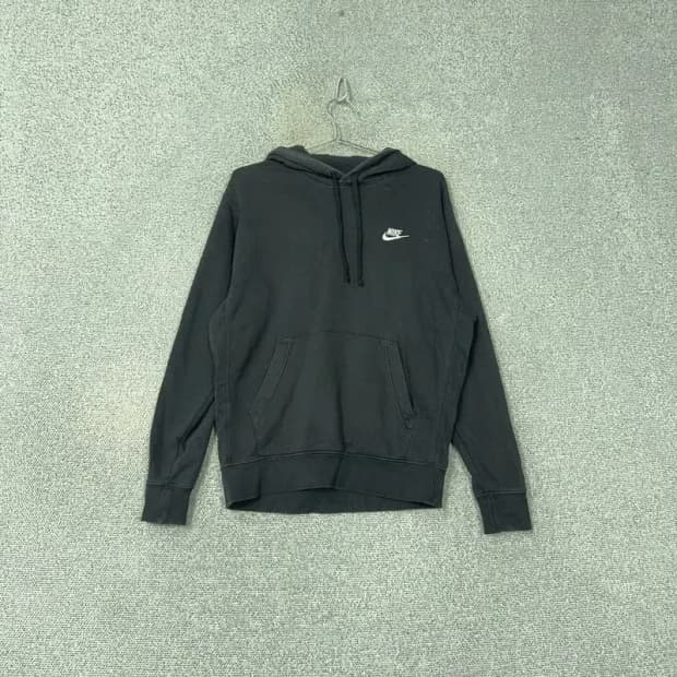 나이키 스우시 블랙 후드티 M