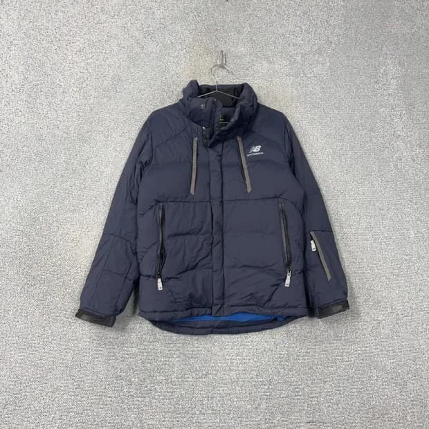 뉴발란스 로고 네이비 패딩 S