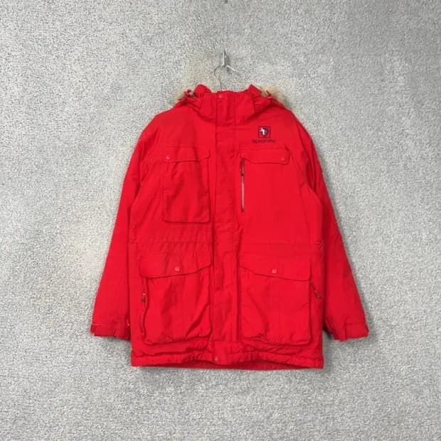 블랙야크 고어텍스 구스 레드 패딩 95