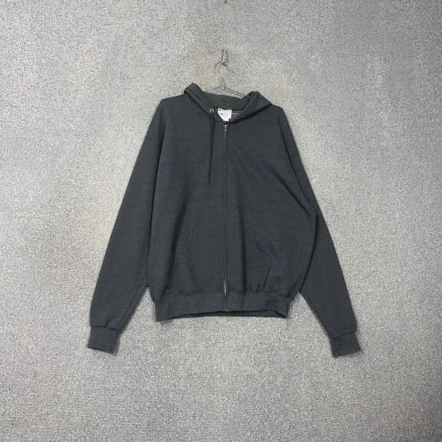 챔피온 딥그레이 로고 후드집업 L