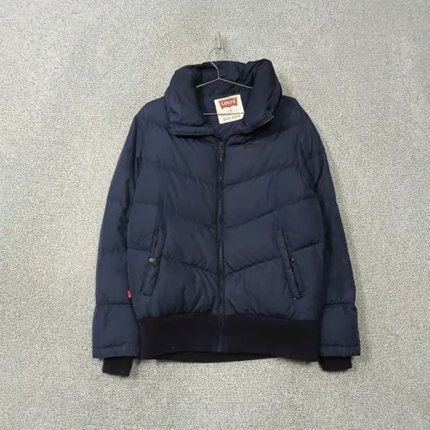 리바이스 네이비 캐주얼 패딩 점퍼 L