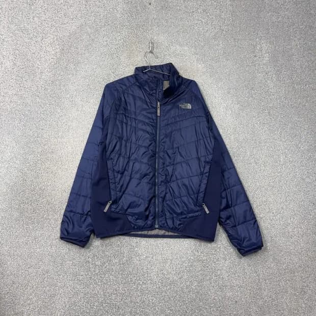 노스페이스 네이비 로고 경량 점퍼 자켓 L