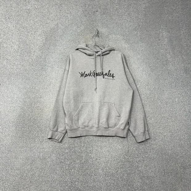 마크곤잘레스 로고 프린팅 라이트 그레이 후드티 S