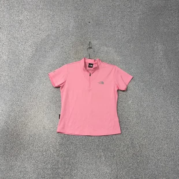 노스페이스 라이트 핑크 여성 기능성 반팔 카라티 85