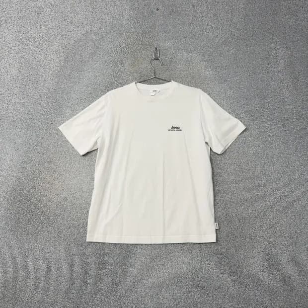 지프 화이트 로고 남성 반팔티 95