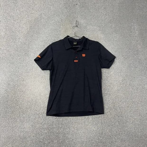 윌슨 심플 로고 남성 기능성 반팔 카라티 95