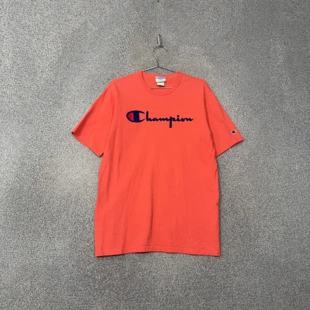 챔피온 프린팅 코랄 반팔 티 LARGE