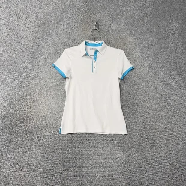 캘러웨이 여성 골프 화이트 카라티 XS