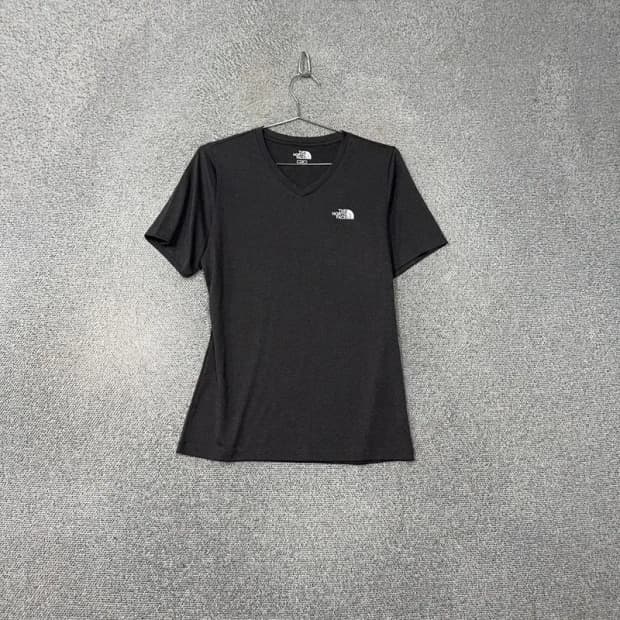 노스페이스 블랙 로고 여성 운동 기능성 반팔티 95