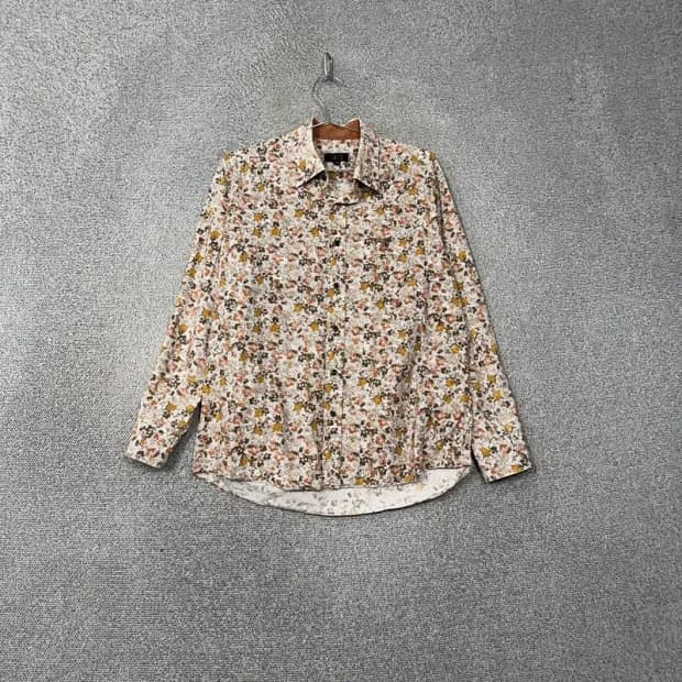 닥스 플라워 패턴 남성 빈티지 셔츠 105