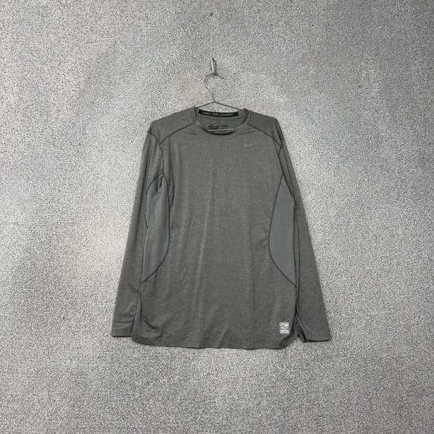 나이키 남성 운동 기능성 그레이 긴팔티 L
