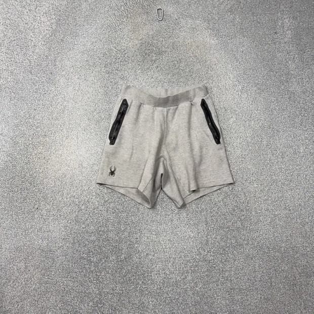 스파이더 로고 밴딩 코튼 반바지 M