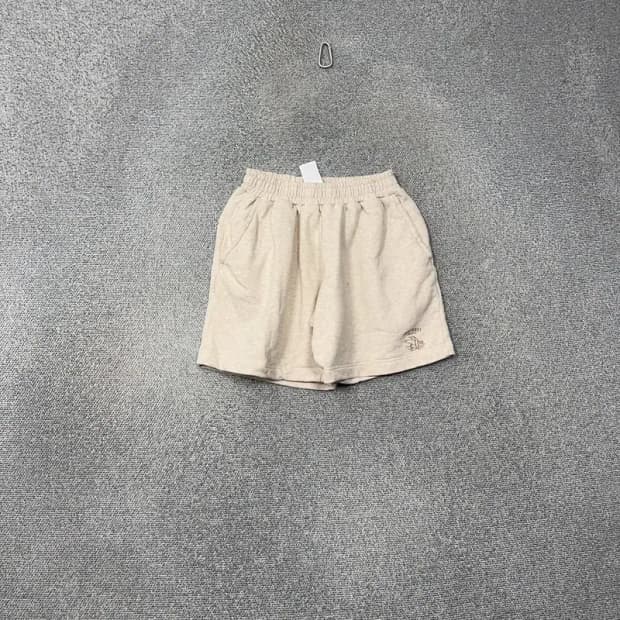 트래블 오트밀 캐주얼 밴딩 코튼 반바지 L