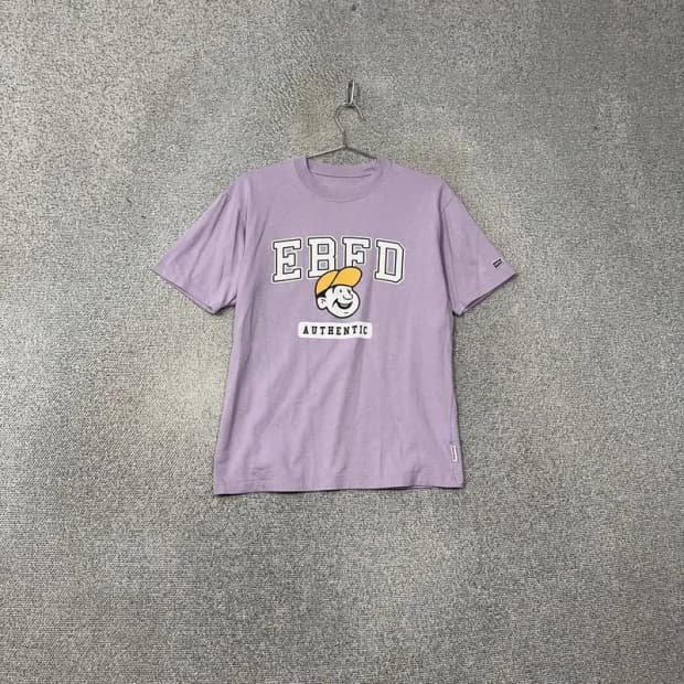 이벳필드 프린팅 라이트 퍼플 반팔 티 85(XS)