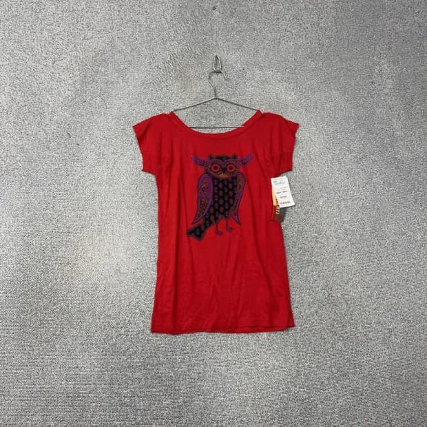 [새상품]마크제이콥스 빈티지 부엉이 레드 숏 반팔티 XS