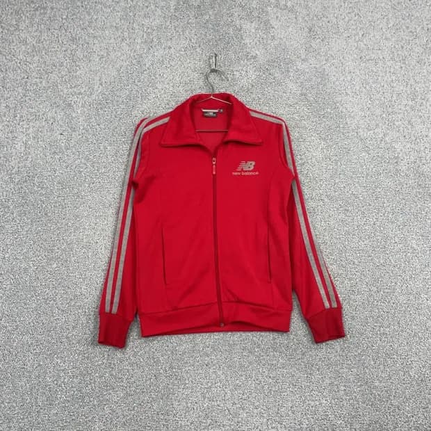 뉴발란스 레드 로고 빈티지 트랙탑 저지 S