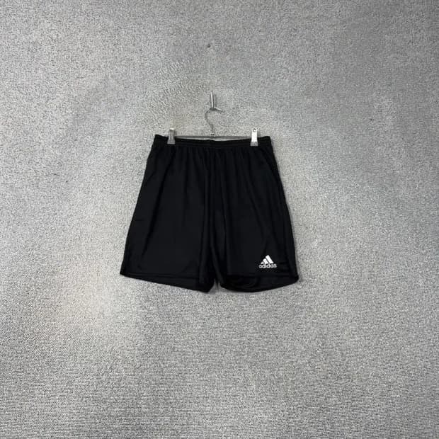 아디다스 블랙 로고 남성 운동 기능성 반바지 110