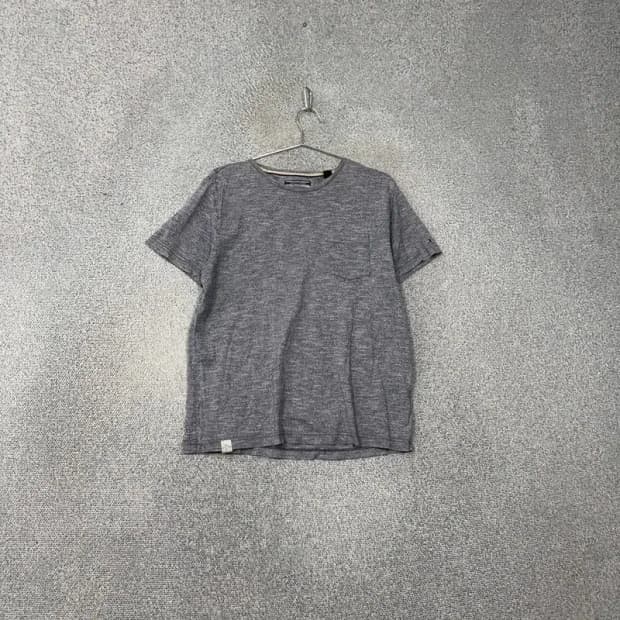 타미힐피거 캐주얼 배색 포켓 남성 반팔티 M