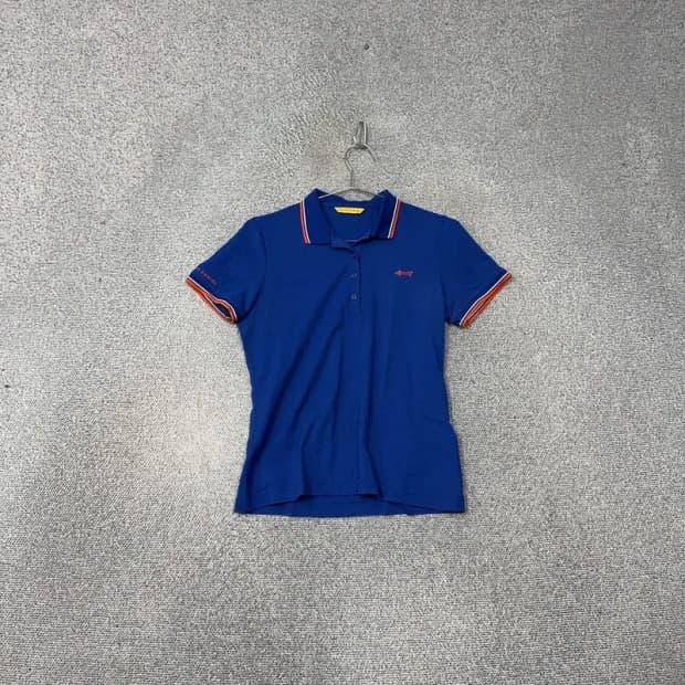 루이까스텔 블루 로고 여성 골프 반팔 카라티 95