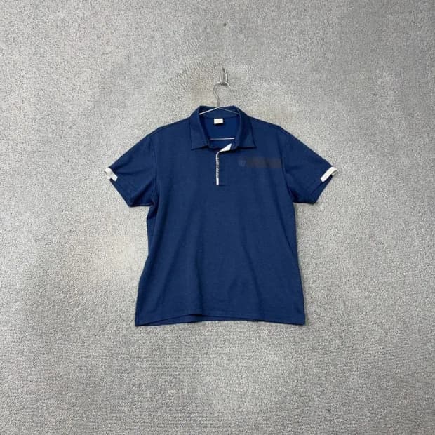 윌슨 네이비 캐주얼 기능성 남성 반팔 카라티 105