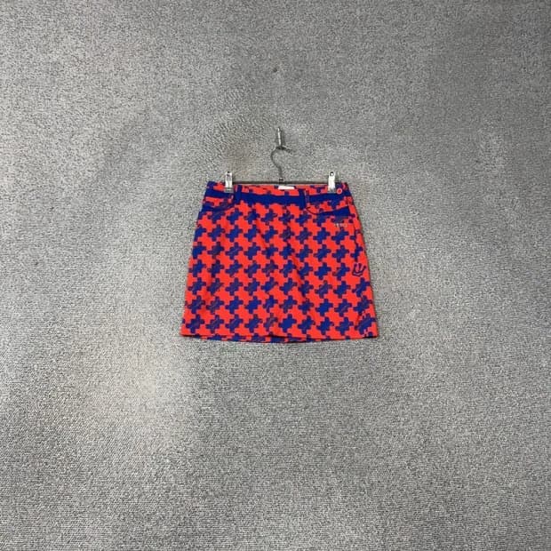 루이까스텔 레드 패턴 골프 스커트 64