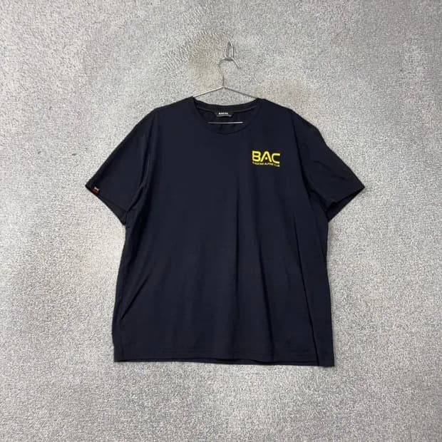 블랙야크 기능성 빅사이즈 네이비 반팔 티 120