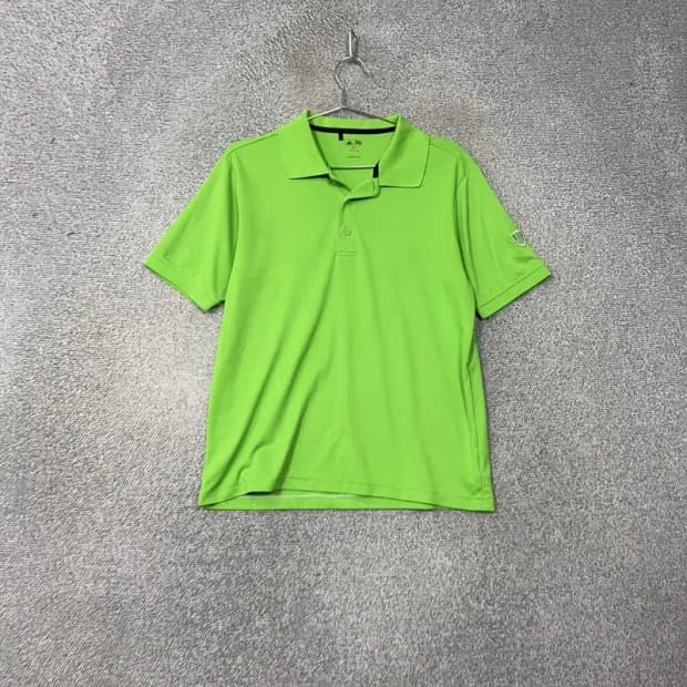 아디다스 라이트 그린 남성 기능성 반팔 카라티 M