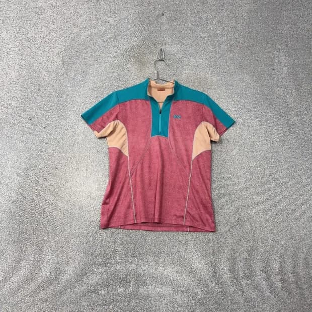 K2 여성 등산 기능성 반집업 반팔티 100