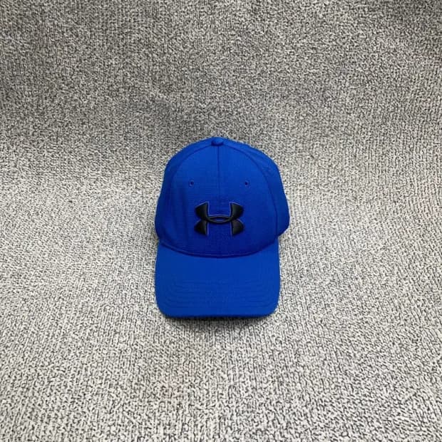 언더아머 블루 자수 로고 남성 볼캡 L-XL