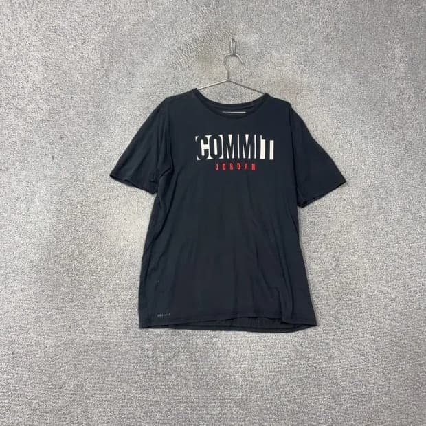 조던 프린팅 네이비 반팔 티 XL