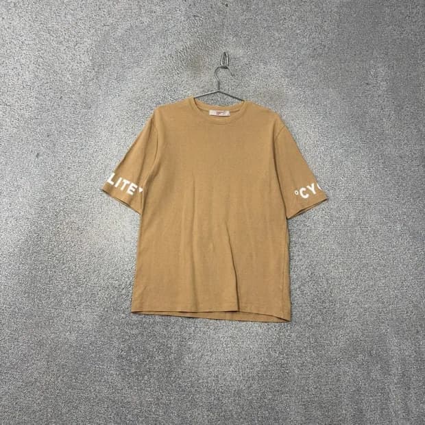 에잇세컨즈 캐주얼 베이지 반팔 티 M