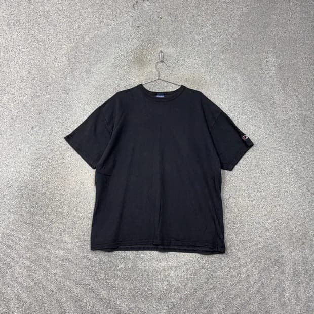 챔피온 네이비 박스핏 로고 남성 반팔 티 XL