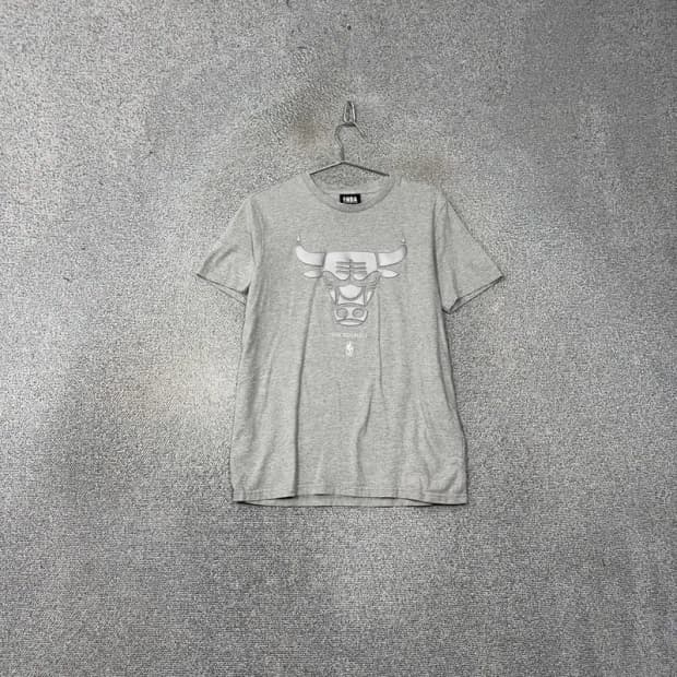 NBA 시카고불스 프린팅 그레이 반팔티 M