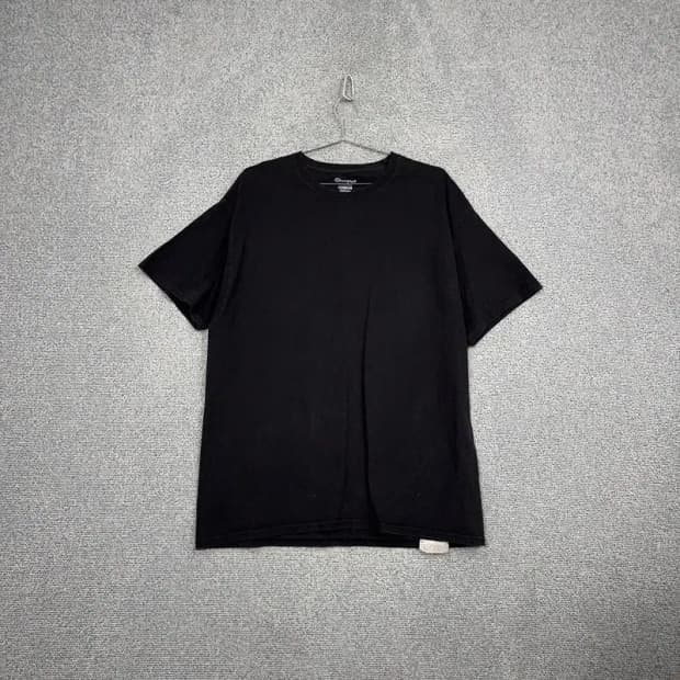 챔피온 블랙 오버핏 반팔 티 XL