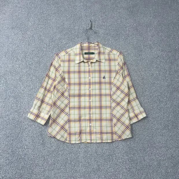 빈폴 체크 로고 여성 빈티지 셔츠 95