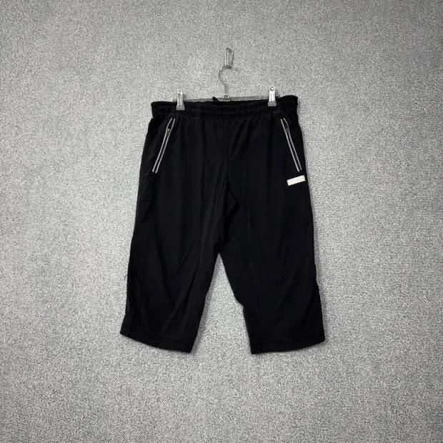 아디다스 블랙 로고 기능성 반바지 95