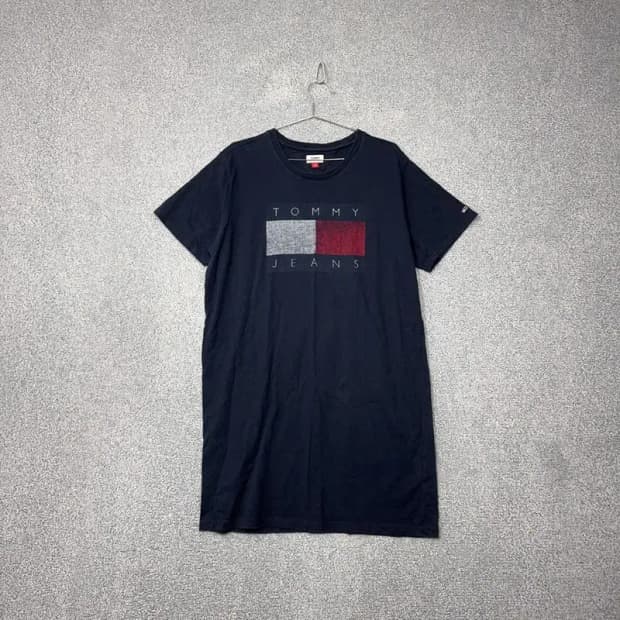 타미힐피거 빈티지 프린팅 네이비 원피스 XL TG/XG