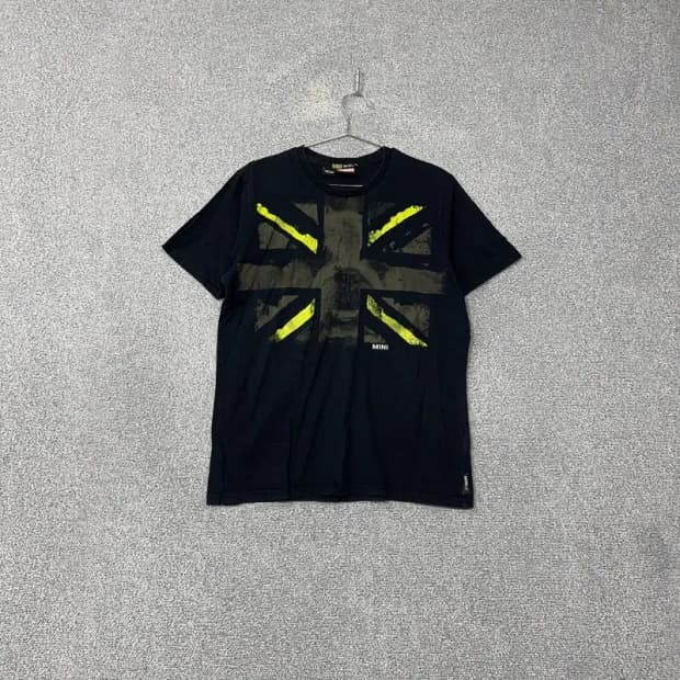 푸마 미니쿠페 프린팅 블랙 반팔 티 M