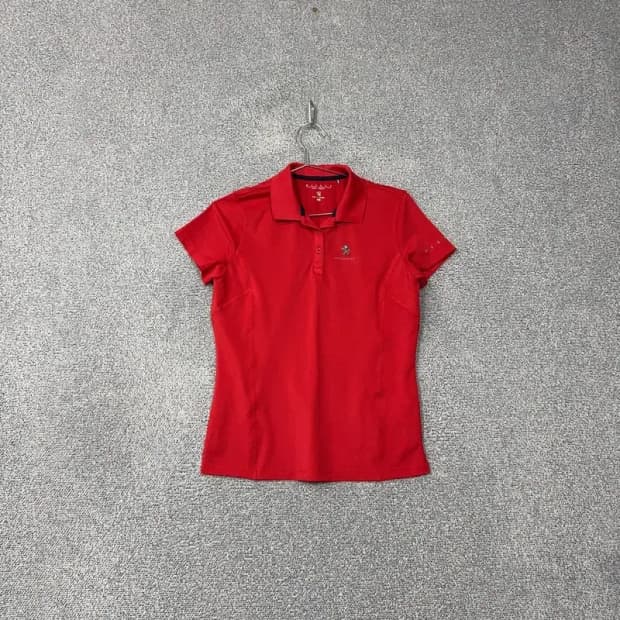 밀레 레드 로고 여성 기능성 반팔 카라티 95(M)