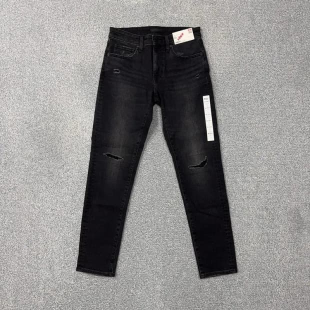 [새상품]유니클로 빈티지 흑청 데님팬츠 29