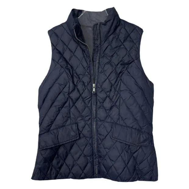 타미힐피거 네이비 다운 퀄팅 경량 패딩 조끼 S/P