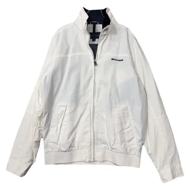 타미힐피거 화이트 로고 바람막이 S/P